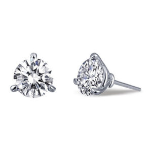 Lafonn sterling silver diamond simulate earrings