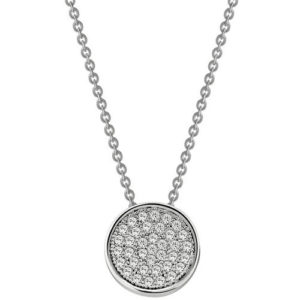 Lafonn Sterling Silver Simulated Diamond Pendant with 18" Chain