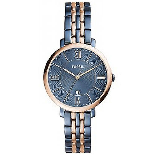 Fossil blue clearance dial women's watch