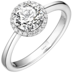 Sterling Silver Simulated Diamond Ring