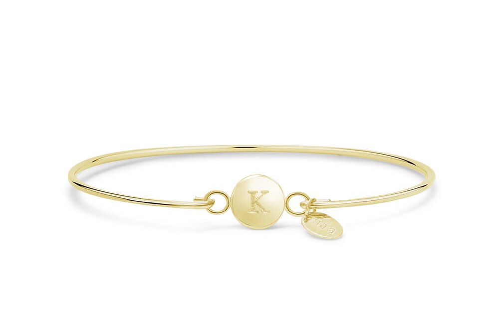 Stia Love Letter K Bracelet, Gold-Plated