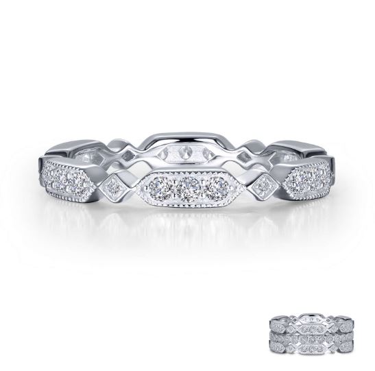 Simulated diamond 2024 eternity band