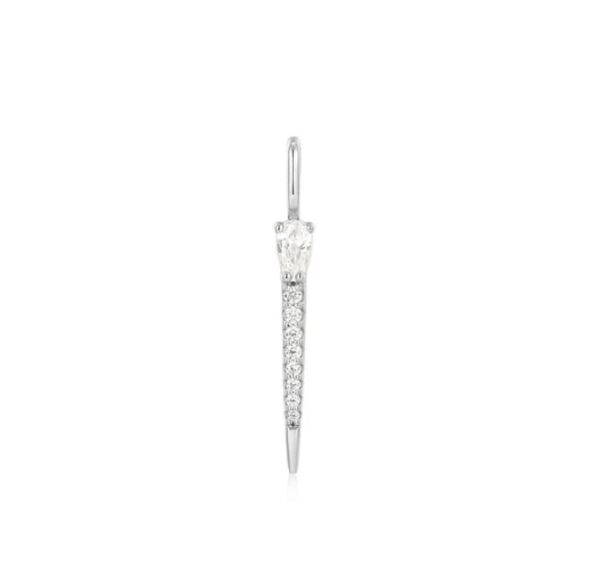 Ania Haie Sterling Silver CZ Sparkle Bar Charm