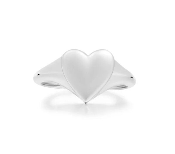 Ania Haie Sterling Silver Heart Signet Ring