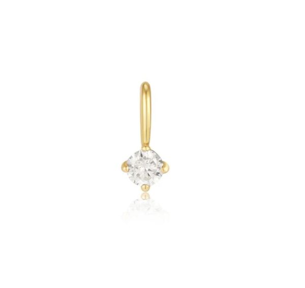 Ania Haie Sterling Silver Gold Plated Sparkle Charm