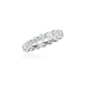 14k White Gold 1.95 cttw Lab Grown Diamond Shared Prong Eternity Band