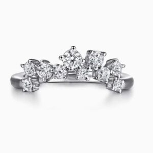 Gabriel & Co. 14k White Gold .53 ctw Diamond Wedding Band "Starlight Collection"
