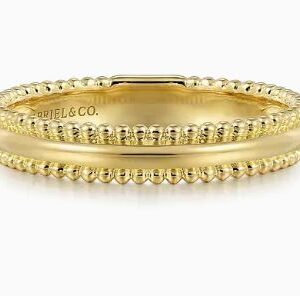 Gabriel & Co. 14k Yellow Gold Bujukan Stackable Ring