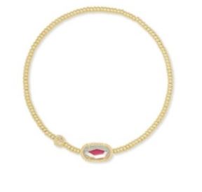 KENDRA SCOTT GRAYSON GOLD-TONE STRETCH BRACELET