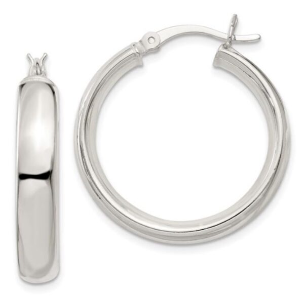 Quality Gold Sterling Silver Hoop Earrings