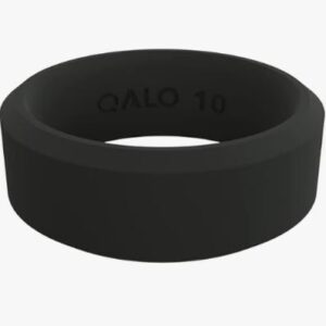 Qalo Standart Unisex Pela Black Modern Ring