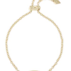 Kendra Scott Gold Plated Sterling Silver Elaina Purple Amethyst Bracelet