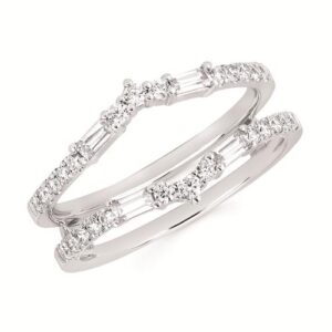 Ostbye 1/2 ctw Diamond Bridal Insert Set In 14K White Gold