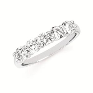 Ostbye 1 Ctw. 5 Stone Prong Set Diamond Anniversary Band