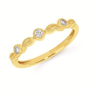 Ostbye 1/10 Ctw. Diamond Fashion Ring In 14K Gold