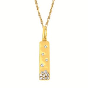 Ostbye 1/10 Ctw. Diamond Pendant In 14K Gold With 18" Chain