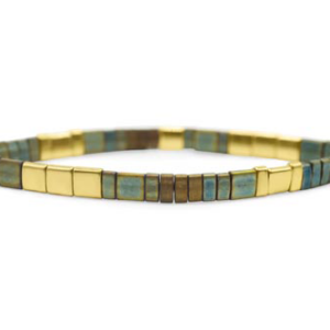 Stia Skylar Paige - Survivor - Morse Code Tila Beaded Bracelet - Keep It Cool Camo