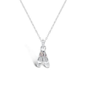 Stia Talented Toe Shoes Necklace (Sterling Silver)