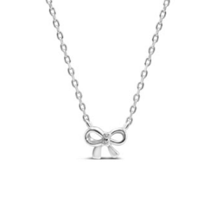 Stia Just So Bow Necklace in Sterling Silver