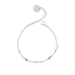 Stia Tiny Chains – Pearl Station Bracelet