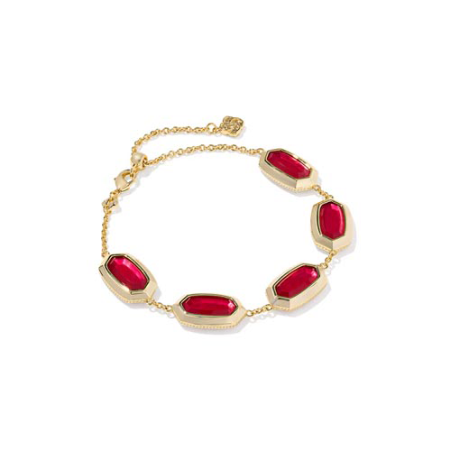 Kendra Scott Gold-Plated Elaina Bezel Delicate Chain Bracelet