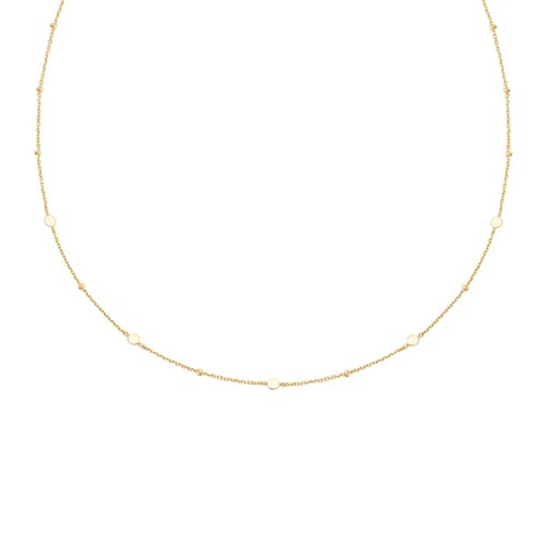 Ania Haie Gold Plated Disc Station Necklace