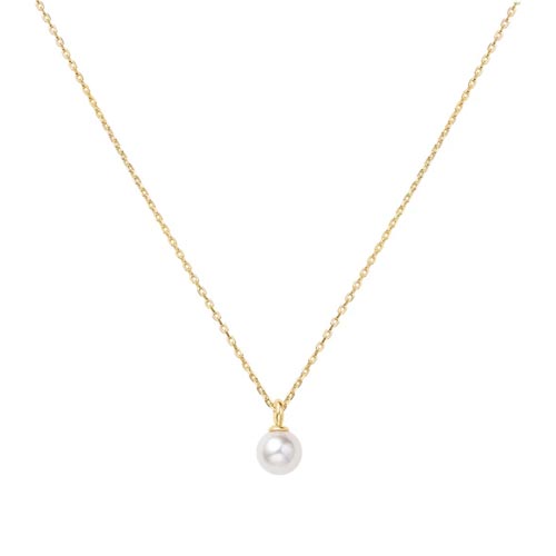 Ania Haie Gold Plated Shell Pearl Drop Pendant Necklace