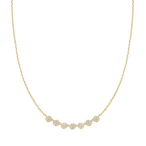 Ania Haie Gold Plated Pavé Multi Beaded Chain Necklace