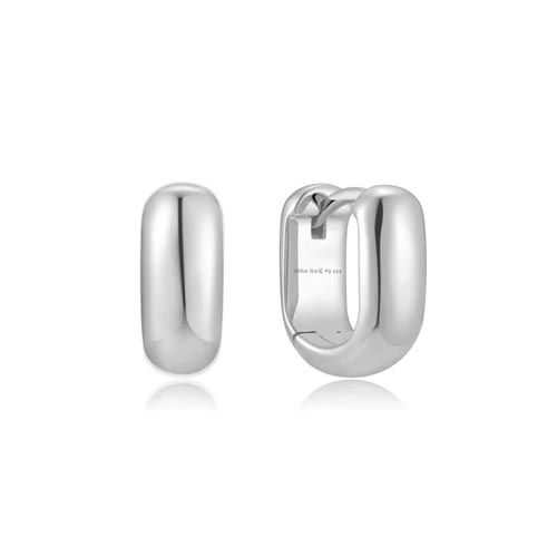 Ania Haie Sterling Silver Mini U-shaped Huggie Hoop Earrings