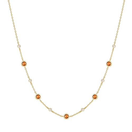 Ania Haie Gold Plated Nano Gem Station Necklace