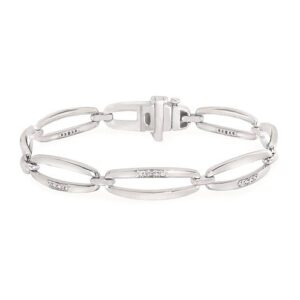 Ostbye 1/4 ctw Diamond Bracelet Set In Sterling Silver