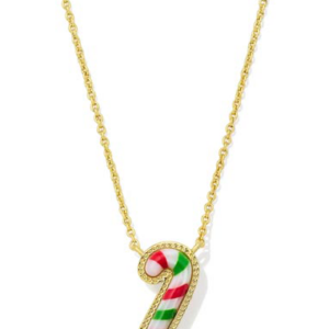 Kendra Scott Candy Cane Gold Short Pendant Necklace