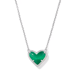 Kendra Scott Ari Heart Silver-Plated Pendant Necklace
