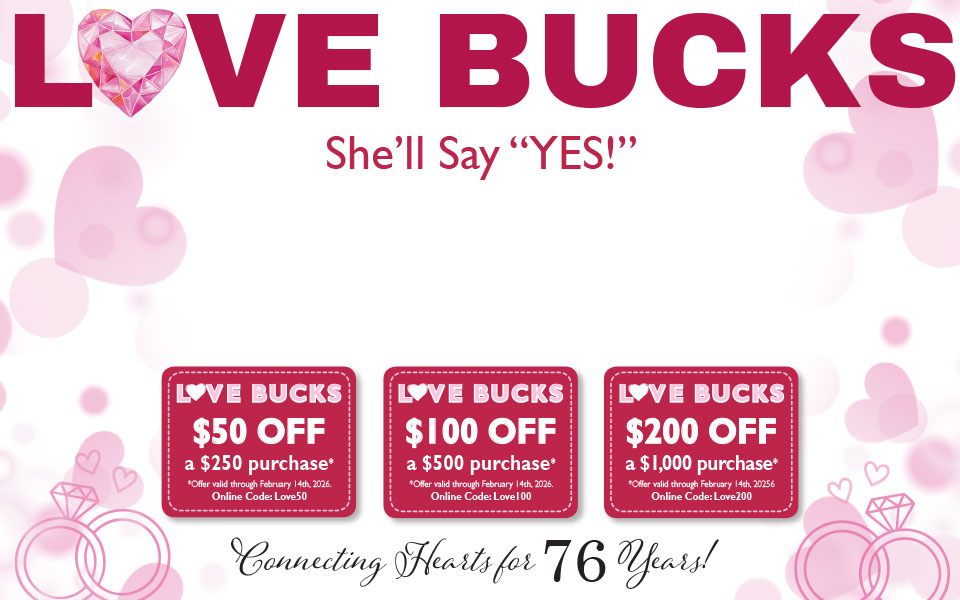 NOW thru February 14th!