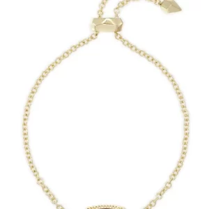 Kendra Scott Elaina Clear Berry Gold Plated Sterling Silver Bracelet