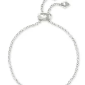 Kendra Scott Elaina Sterling Silver Rhodium Dichroic Glass Bracelet