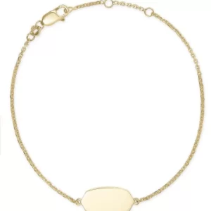 Kendra Scott Elaina 18k Gold Vermeil Engraveable Bracelet