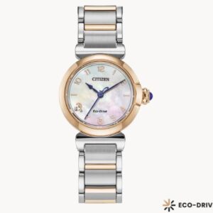 Citizen Ladies Stainless Steel Mother of Pearl Eco Drive Watch