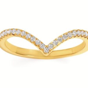 Ostbye Bridal 14k Yellow Gold .18 ctw Forever Elegant Wedding Band