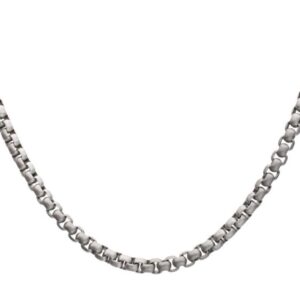 INOX MENS 4MM TITANIUM MATTE 20" BOX CHAIN
