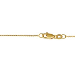 14K YELLOW GOLD BEADED CHAIN 18"