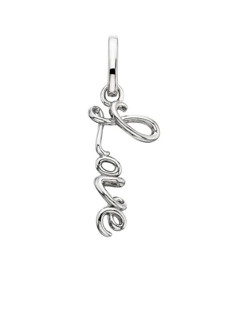 STERLING SILVER SCRIPT LOVE CHARM
