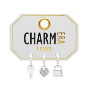 STERLING SILVER "LOVE" 3-PACK CHARM SET
