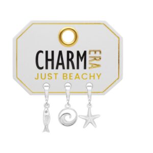 STERLING SILVER "JUST BEACHY" 3-PACK CHARM SET