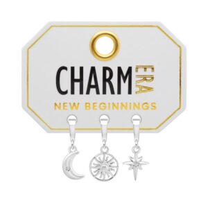 STERLING SILVER "NEW BEGINNINGS" 3-PACK CHARM SET