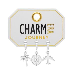 STERLING SILVER "JOURNEY" 3-PACK CHARM SET