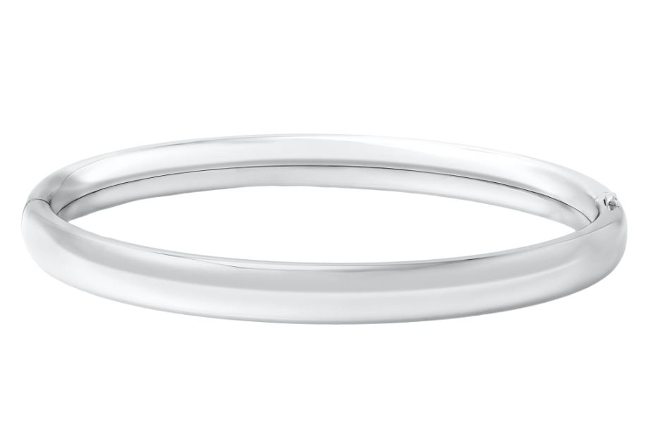 STERLING SILVER HIGH POLISH BABY BANGLE BRACELET