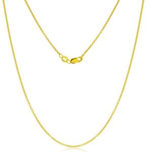 14KY GOLD-FILLED  WATER RESISTANT CABLE CHAIN 16"