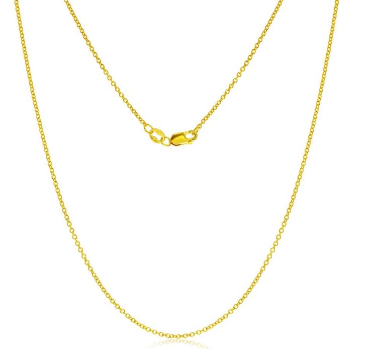 14KY GOLD-FILLED WATER RESISTANT CABLE CHAIN 16"