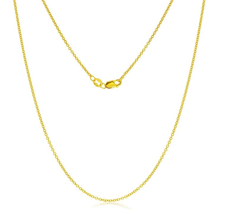 14KY GOLD-FILLED WATER RESISTANT CABLE CHAIN 18"
